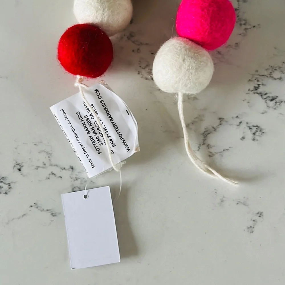 Pottery Barn Kids Multi Felted Ball Garland - Picture 13 of 13
